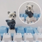 Dropshipping 3D Artisan ESC Keycap for Mechanical Keyboard Anime Cartoon Decoration Translucent Personalized Keycaps Cute Cat